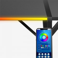 Компьютерный стол huzaro Hero 6.3 RGB 154x48x74 см Black Ізмаїл