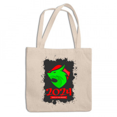 Эко-сумка шоппер с новогодним принтом "Year of the Dragon. Dragon 2024. Дракон 2024" Кавун ЭСШ001317 Луцьк