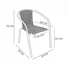 Комплект садовой мебели Kontrast Garden-6 Grey Киев