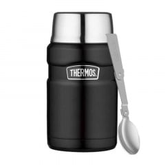 Термос для еды Thermos с ложкой 710 мл Черный (1099-173053) Умань