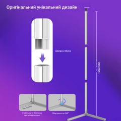 Угловая LED лампа Inspire S003 Pro RGB 67LED Черный Ровно
