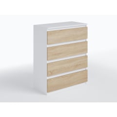 Комод No Brand NT-215 80x40x100 см Белый-дуб сонома (13844016) Харьков