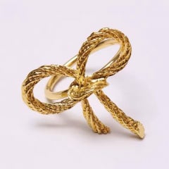 Набор колец для салфеток No Brand Бантики 6 шт Gold (GB6) Киев