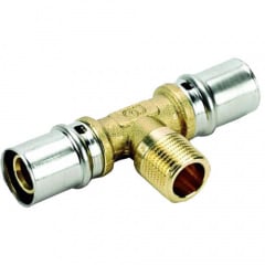 Трійник із зовнішньою різьбою (прес) Idrosanitaria Bonomi 32x1 Зх32 (4033320832) Єланець