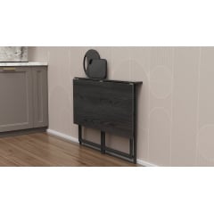 Стол раскладной Морис 900 Ferrum-decor 75x90x50 см Черный (MORI903) Одесса