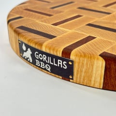 Доска разделочная торцевая круглая Gorillas BBQ DS26 30 см Светло-коричневый (5226) Запорожье