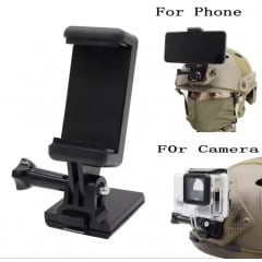 Крепление для фиксации телефона на шлеме без шрауда No Brand 14x7 см Черный (2660157700) Генічеськ