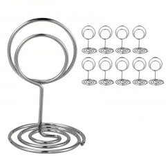 Подставка для карточек рассадки гостей No Brand 5x3.1x2.8 см 10 шт Серебристый (MV039) Киев