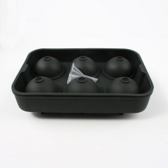 Форма для льда силиконовая Ice Шар 6 ячеек 18,5x12,5x4,6 см Черный (C051355) Луцк