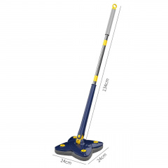 Швабра телескопическая RIAS Mop 360 вращающаяся на 360° с отжимом Blue (3_03919) Луцьк