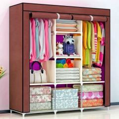 Тканевый складной шкаф для одежды и обуви 175х130х45 см OPT-TOP Storage Wardrobe 88130 AN (1756374602) Кропивницький