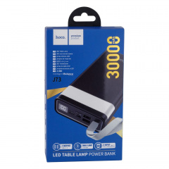 УМБ Power Bank Hoco J73 Powerful desk lamp 2A Micro-USB Type-C Lightning 30000 mAh Чорний Изюм