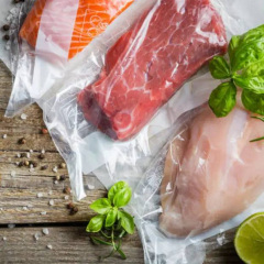 Вакуумные пакеты для пищи Feed Pack 10 шт 25x17 см Вишневое