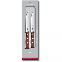 Набор ножей для стейка Victorinox Wood Steak Set 12 см 2 шт Коричневый (5.1230.12G) Чернигов
