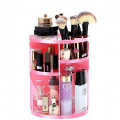 Органайзер вращающийся для косметики OPT-TOP на Beauty Box розовый (1756375335) Изюм