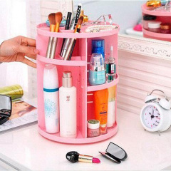 Органайзер вращающийся для косметики OPT-TOP на Beauty Box розовый (1756375335) Изюм
