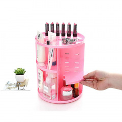 Органайзер вращающийся для косметики OPT-TOP на Beauty Box розовый (1756375335) Изюм