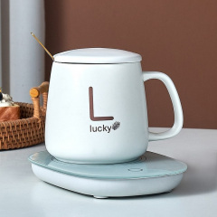 Керамическая кружка Lucky с подогревом 350 мл Белый (2104618399) Чернигов