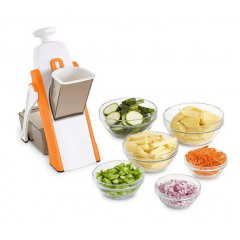 Ручная овощерезка-мультислайсер для овощей и фруктов Brava Spring Slicer 3 лезвия Оранжево-белый (2104618551) Чернигов