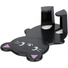 Держатель вилки Hongxin в форме котика 9х6 см Черный 00083 Одеса