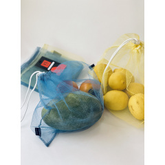 Мешки из сетки для продуктов желто-голубые VS Thermal Eco Bag 3 шт Полтава