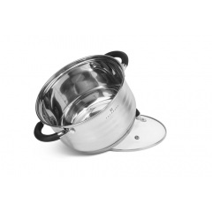 Набор кастрюль из нержавеющей стали с крышками Edenberg EB-2411 2.1/3/4 л 3 шт Серебристый Чернігів