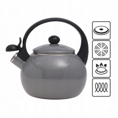 Чайник эмалированный со свистком Kamille KM-1038D 2.2 л Серый Луцьк