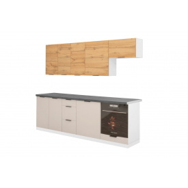 Модульна кухня Селена-1 (240 см, дуб аппалачі і кашемір) IMI