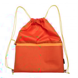 Многофункциональный рюкзак мешок с карманом Радуга VS Thermal Eco Bag оранжевый