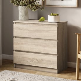 Комод No Brand FT-214 80x40x75.5 см Дуб Сонома (8885840)