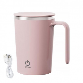 Автоматическая чашка-мешалка No Brand DTM-661 350 мл Pink