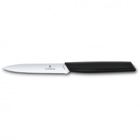 Кухонный нож для чистки Victorinox Swiss Modern Paring 10 см Черный (6.9003.10W)
