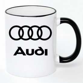 Чашка No Brand Audi 330 мл Белый (chaska-ab-10-3)
