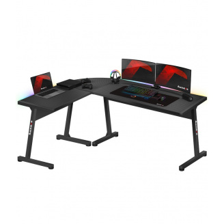 Компьютерный стол huzaro Hero 6.0 RGB LED 147x112x74 см Black