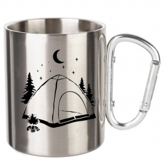 Чашка No Brand 330 мл Серебряный (chaska-camp-1)