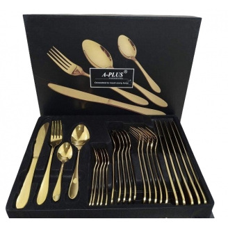 Набор столовых предметов (24 предмета) A-Plus 1421 GOLD