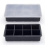 Форма для льда силиконовая Ice с крышкой Кубики 8 ячеек 21x11.5x5 см Черный (С051353) Молочанск