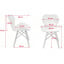Кресло Jumi Scandinavian Design 73х46 см Black Киев