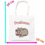 Сумка эко-шоппер 2Life Pusheen cat Кот с мороженым 35х38 см на молнии Белый (v-12143) Измаил