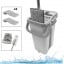 Комплект для уборки 2в1 No Brand Cleaning Kit швабра Лентяйка со складной ручкой и ведро с автоматическим отжимом Геническ