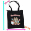 Сумка эко-шоппер 2Life Pusheen cat Кот со сладостями 35х38 см на молнии Черный (v-12144) Винница