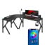 Компьютерный стол huzaro Hero 6.3 RGB 154x48x74 см Black Ізмаїл