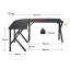 Компьютерный стол huzaro Hero 6.3 RGB 154x48x74 см Black Ізмаїл