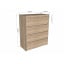 Комод No Brand NT-215 80x40x100 см Белый-атрацит (13844003) Херсон