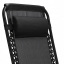 Шезлонг Jumi Relax Black до 130 кг Черный Київ