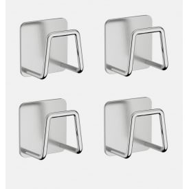 Крючок для кухни из нержавеющей стали держатель ANbeauty 4 шт Silver (AN0103395)