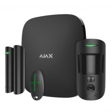 Фото - Комплект бездротової сигналізації Ajax StarterKit Cam HDR Black (302632) Комплект бездротової сигналізації Ajax StarterKit Cam HDR Black (302632)