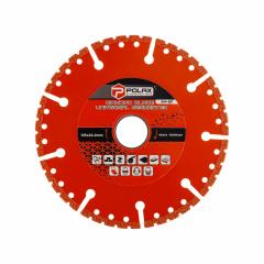 Диск алмазний універсальний сегментний Polax 125х22.2 мм Червоний (54-211) Вільнянськ