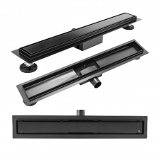 Фото - Трап для душу Rea Neox 60, чорний матовий (REA-G6601) Трап для душу Rea Neox 60, чорний матовий (REA-G6601)