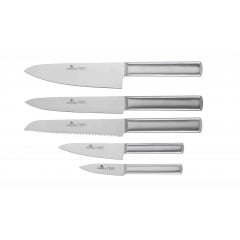 Набор ножей Gerlach Ambiente Oak 6 предметов Серебристый (5901035506527) Ворожба